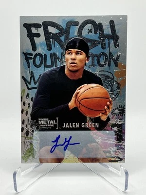 2021 Skybox Metal Universe Champions Jalen Green Auto /25 Fresh Foundation FF1 - Image 1 of 2