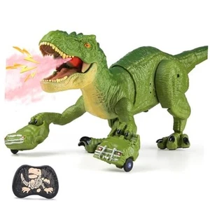 RC Tyrannosaurus Rex Dinosaur Toys for Kids 3-5, 5-7, 8-12, Remote Green - Picture 1 of 8