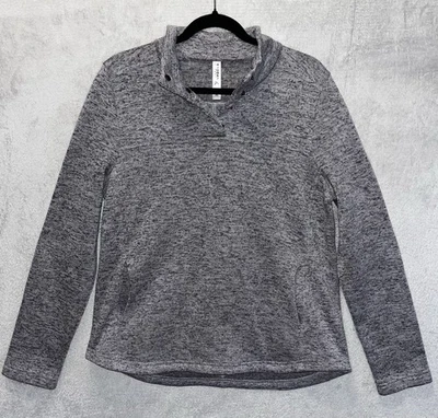 Suéter Kyodan para mujer XL gris polar 1/4 a presión al aire libre senderismo usado en excelente estado Foto 1 de 4