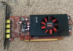 AMD FIREPRO W4100 2GB GDDR5 QUAD PCIE X16 3.0 VIDEO CARD 25D14 / 025D14 - Picture 1 of 10