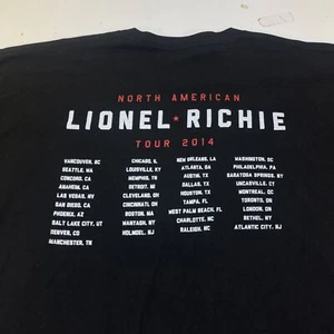 CAMISETA DE CONCIERTO DE MÚSICA LIONEL RICHIE TOUR 2014 para hombre XL North America Commodores - Imagen 1 de 4