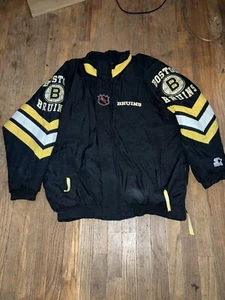 Boston Bruins Starter Jacket Adult XL NHL Vintage 90s Center Ice Puffer - Picture 1 of 12
