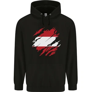 Desgarrado Austria Bandera Austriaco Día Fútbol Infantil Sudadera con Capucha - Picture 1 of 76