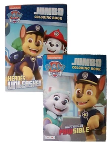 2 Stück Paw Patrol Jumbo Malbücher Aktivitätsbuch Nickelodeon NEU - Bild 1 von 8