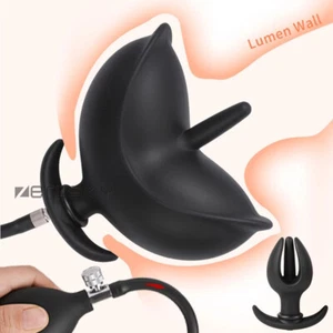 Big Inflatable Anal Plug Dildo Sex toys Butt Plug Huge Prostate Massager bondage - Picture 1 of 12