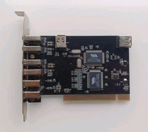 Carte combo interne USB 2.0 (4) et Firewire 1394 (2) PCI 6 ports USB 2.0 (4) et Firewire - Photo 1/6
