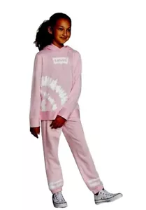 New $70.00 LEVI'S Girls 2-piece Hoodie Fleece Jogger Set Super Soft Size: 14/16 - Picture 1 of 5