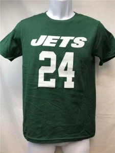 New Hole New York Jets #24 Darrelle Revis Youth Size M Green NFL Apparel Shirt - Picture 1 of 5