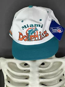 Cappello abbigliamento Miami Dolphins #1 1992 vintage bonus acquisto 1991 soft football promo - Foto 1 di 8