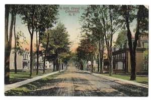 Postal antigua Cobleskill New York Grand Street #244 - Imagen 1 de 2
