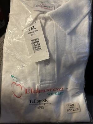 Camisa Uniforme Escolar Tom Sawyer Niños Talla (18-20 Juvenil Blanca Manga Corta Foto 1 de 2