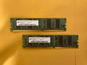 Micron MT8HTF6464AY-40EA1 (2 x 512 MB, PC2-3200 (DDR2-400),  240-pin, Pair - Picture 1 of 2