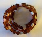 Beaded Bracelet Brown Tone Artisan Handcrafted Fashion Jewelry Expandable