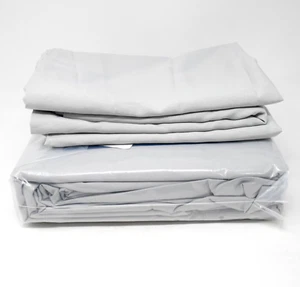 Bedsure Gray Polyester Sheets Queen Sheet Set 1 Flat 1 Fitted 6 Pillow Cases - Picture 1 of 13