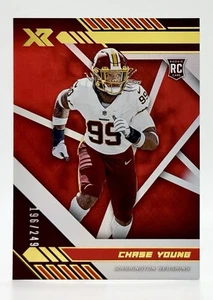 2020 Panini XR Red #112 Chase Young RC 196/299 Washington Commanders - Picture 1 of 2