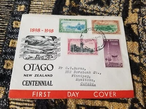 Postal Cover - New Zealand 1948 Otago New Zealand Centennial - Z51 - Picture 1 of 3