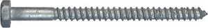(50) Hex Head 3/8 x 4-1/2 Lag Bolts Galvanized Wood Screws Hillman 812075 - Picture 1 of 1