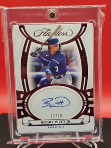 2023 Panini Flawless RUBY Bobby Witt Jr. Auto #d/20 Royals #FA-BWJ A16 - Picture 1 of 2