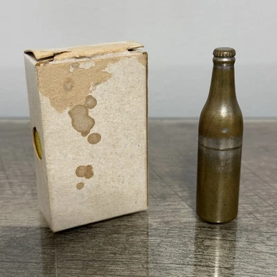 Lote de 2 encendedores de novedad encendedor de botellas de latón y encendedor de butano Laurimette A Gaz Foto 1 de 4