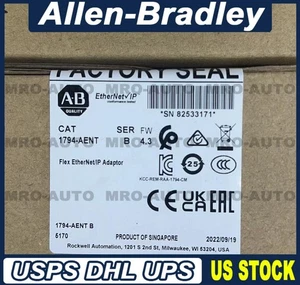New Factory Sealed AB 1794-AENT SER B Flex I/O EtherNet/IP Adaptor 1794AENT - Picture 1 of 4