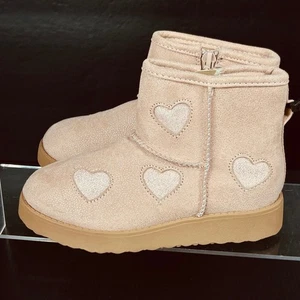 Stivaletti Jellypop bambino ragazza taglia 11 M bianca rosa cuore glitter cerniera - Foto 1 di 11