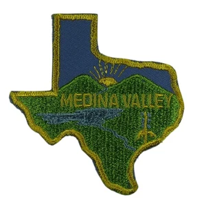 Medina Valley Texas CP Patch YEL Bdr (DG222) - Picture 1 of 2