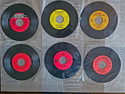 1960s 45 rpm Record Lot -- Johnny Mathis Dean Martin Goulet Vale Hear B4U Buy! - Image 1 of 2