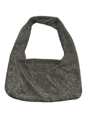 Bolso axila Kara cota de malla en plata Foto 1 de 4