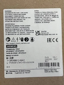 SIEMENS 3RA6812-8AC 3RA6 Infeed 3 Slot - Picture 1 of 3