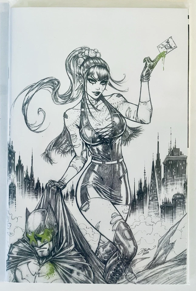 Punchline Special No1 Dawn McTeigue эксклюзивный черно-белый цветной всплеск вариант Virgin DC - Изображение 1 из 1