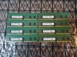 Micron 64GB 8x8GB DDR4 3200MHz ECC Registered RDIMM MTA9ASF1G72PZ-3G2J3UI - Picture 1 of 6