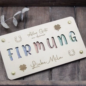 Geldgeschenk zur Firmung personalisiert / personalisiertes Geschenk zur Firmung - Bild 1 von 3