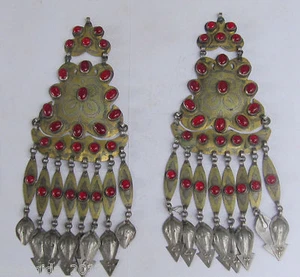 SEHR SELTENE ANTIKE Turkomanisch - ASIEN vergoldetes Silber Amulette Ornamente Schmuck - Bild 1 von 9