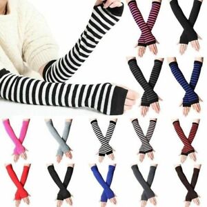 Women's Fingerless Cotton Arm Wrist Cover Sleeves, Arm Warmers