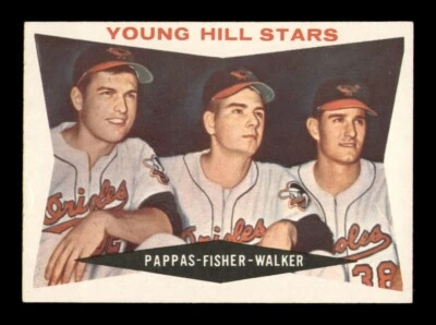 1960 Topps Set Break #399 Fisher/Walker/Pappas Young Hill Stars NM *OBGcards* - Image 1 of 2