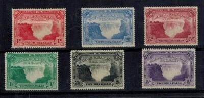 Rhodesia 1905 SG 94-99 1d Red to 5S Violet Opening of Victoria Falls Bridge MOG - Image 1 of 2