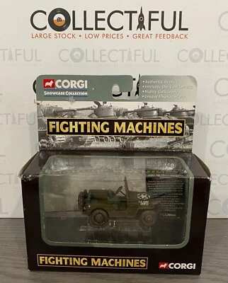 CORGI - FIGHTING MACHINES - WILLYS JEEP 4X4 - U.S. MILITARY - DIECAST MIB🔥 - Image 1 of 2