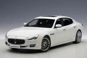 2014 MASERATI QUATTROPORTE GTS WHITE 1:18 AUTOart 75808 BRAND NEW IN BOX LAST 1 - Picture 1 of 12