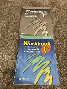 Abeka 11 Workbook V Grammar & Composition Teacher Key Test/quiz Key  - Imagen 1 de 3