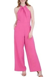 Mono para mujer Julia Jordan sin mangas nudo cuello pierna ancha, vestido JJ36624 talla 14 - Imagen 1 de 6