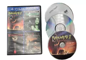 Pumpkinhead 2 Blood Wings, Leprechaun, WIshmaster 1 and 2, DVD Movie Set (2010) - Picture 1 of 5