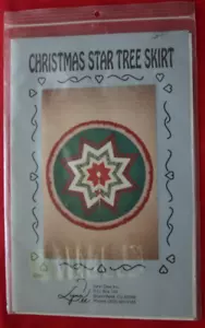 FALDA DE ÁRBOL ESTRELLA DE NAVIDAD Patrón Vintage Lynn Dee Inc. 1987 SIN CORTAR - Imagen 1 de 2