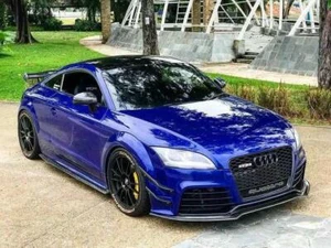 Carbon Fiber Side Diffuser Extension Lip/Skirt Fit For Audi TTRS MK2 - Foto 1 di 12