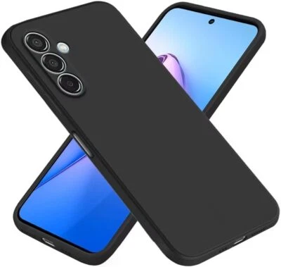 Funda para Samsung Galaxy S24 FE (5G) Carcasa Gel TPU Silicona Negro + Protector