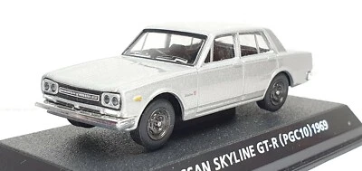 1/64 Konami 1969 NISSAN SKYLINE 2000 GT-R PGC10 SILVER diecast car model - Image 1 of 3