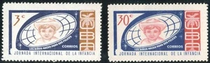 sCUBA Sc# 789-790  INTERNATIONAL CHILDRENS' WEEK  Cpl set of 2  1963  MOG - Bild 1 von 2