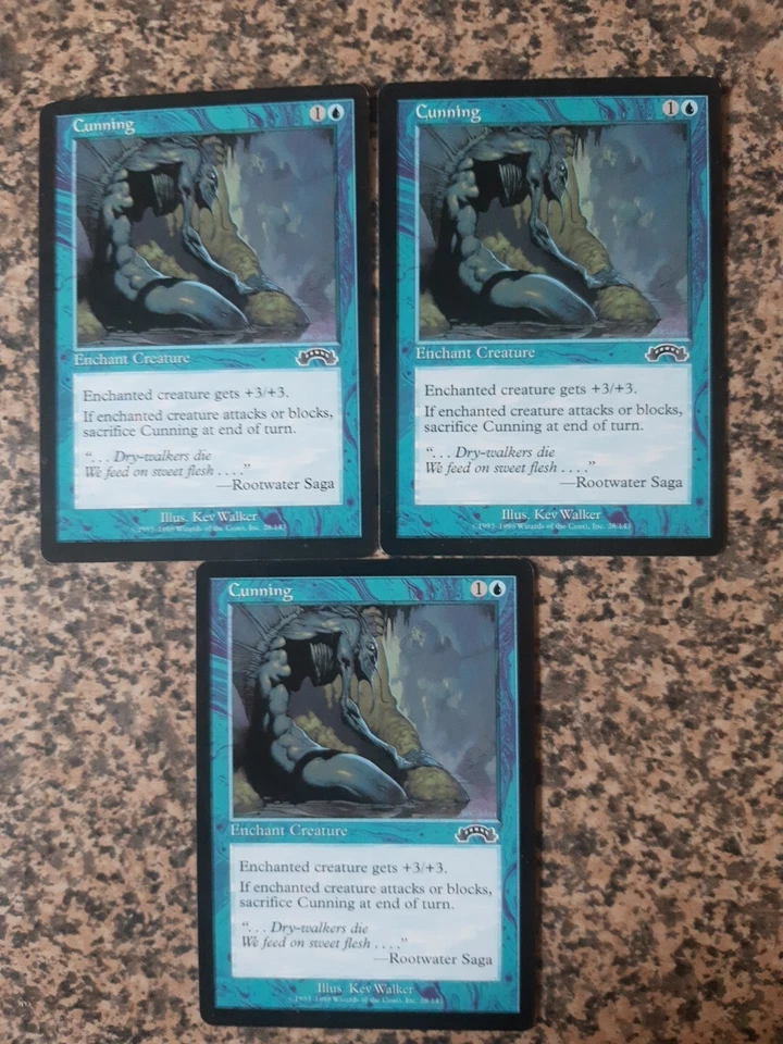 MTG - 3 x Cunning - Exodus - Image 1 of 1