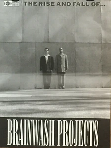 BRAINWASH PROJECTS-L'ASCESA E LA CADUTA DEL POSTER PIEGATO MULTICOLORE USATO 17" X 21" - Foto 1 di 1
