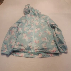 Top & Sky Kids Toddler/Girls Teal Unicorn Jacket Sz L Large - Picture 1 of 4