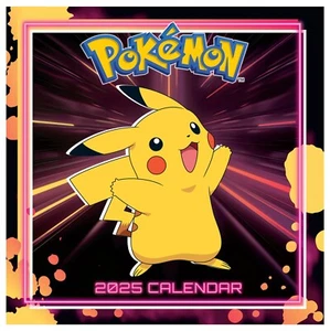 Kalender 2025 Pokemon Wandkalender Calendar Jahresplaner 30x30 cm - Bild 1 von 4